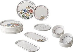 English Home Linea 14 Parça 6 Kişilik Seramik Kahvaltı Takımı