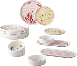 English Home Splash 10 parça 4 kişilik Seramik Kahvaltı Takımı