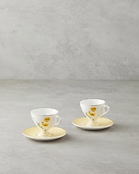 English Home Valentina New Bone China Sarı 2 Kişilik Kahve Fincan Takımı