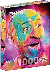 Enjoy Rengarenk Yüz İfadesi 1000 Parça Puzzle
