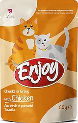 Enjoy Gravy Soslu Tavuklu 85 gr Kedi Yaş Maması
