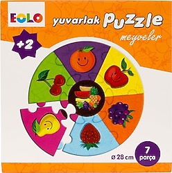 Eolo Meyveler Yuvarlak Puzzle