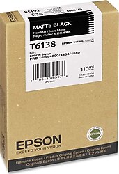 Epson T6138 Mat Siyah Kartuş