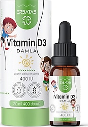 Erbatab Kids Vitamin D3 400 IU Damla 20 ml