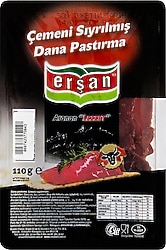 Erşan 110 gr Dilimli Çemeni Sıyrılmış Dana Pastırma