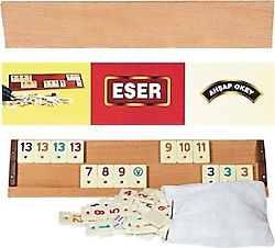 Eser Büyük Boy Ahşap Okey Takımı