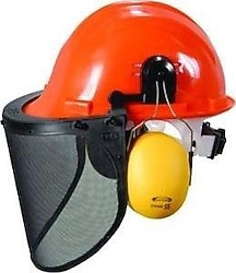 Essafe GE-1280-4 Kulaklık + Vidalı Vizör Baret