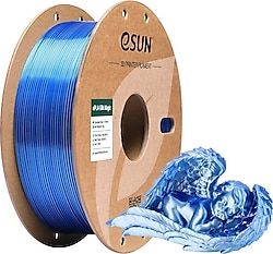 eSUN ePLA-Silk Magic 1.75 mm 1 kg Mavi Gümüş Filament