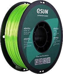 eSUN eSilk-PLA 1.75 mm 1 kg Yeşil Filament