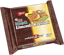 Eti Burçak Limonlu Kremalı Bisküvi 100 gr 4'lü