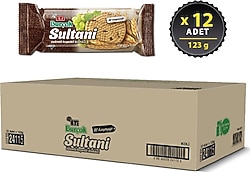Eti Burçak Sultani Üzümlü Kepekli Bisküvi 123 gr 12'li
