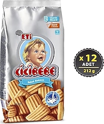 Eti Cicibebe Bisküvi 212 gr 12 Adet