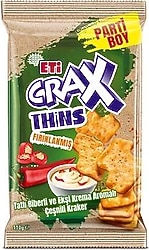 Eti Crax Thins Tatlı Biber Ekşi Krema Kraker 110 gr