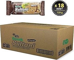 Eti Burçak Sultani Üzümlü Kepekli Bisküvi 123 gr 18'li