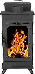 Etinova F002 3 Tarafı Camlı Şömine Tipi Pelet Sobası