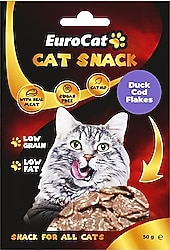Eurocat Duck Cod Flakes 50 gr Kedi Ödül Maması