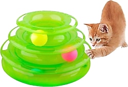 Eurocat Üç Katlı Toplu Yuvarlak Kedi Oyuncağı