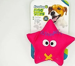 Eurodog 14 cm Parlak Yıldız Pembe Köpek Oyuncağı