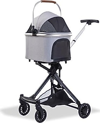 Eurodog 83x48.5x110 cm Gri Katlanabilir Köpek Arabası
