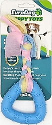 Eurodog Puppy 19 cm Üçgen Diş Kaşıma Mavi Köpek Oyuncağı