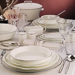 Evaliza Alaia Platin 12 Kişilik 60 Parça Yemek Takımı
