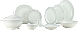 Evaliza Charm Platin 60 Parça 12 Kişilik Yemek Takımı