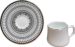 Evaliza Crown 6 Kişilik Çay Fincan Takımı