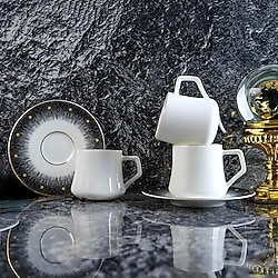 Evaliza Diamond 6 Kişilik Çay Fincan Takımı