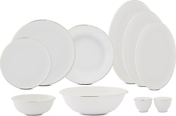 Evaliza Elegant Gold Fileli 32 Parça 6 Kişilik Yemek Takımı