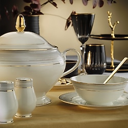Evaliza Tokyo Gold 60 Parça Yemek Takımı