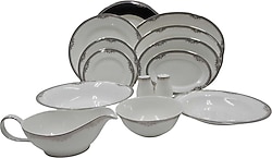 Evaliza Versailles Platin 60 Parça 12 Kişilik Yemek Takımı