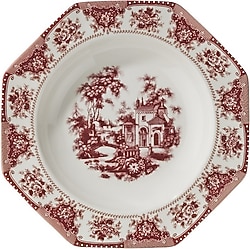 Evaliza Voila Kırmızı 22 cm Çukur Yemek Tabağı