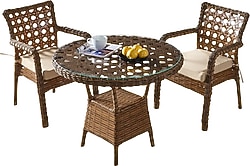 Evdemo Ayaz 2 Kişilik Rattan Bahçe & Balkon Takımı