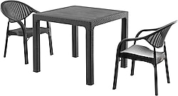 Evdemo Bamboo 2 Kişilik Rattan Bahçe & Balkon Takımı