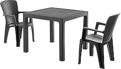 Evdemo Side 2 Kişilik Rattan Bahçe & Balkon Takımı