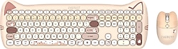 Everest Catty KM-6283 Sarı Kablosuz Klavye Mouse Seti