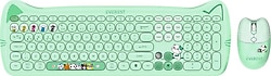 Everest Catty KM-6283 Yeşil Kablosuz Klavye Mouse Seti
