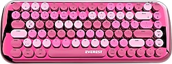 Everest Parry KB-BT09 Pembe TKL Mekanik Oyuncu Klavyesi