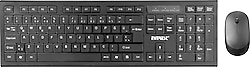 Everest KM-6121 Siyah Kablosuz Klavye Mouse Seti