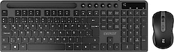 Everest KM-730 Gri Kablosuz Klavye Mouse Seti