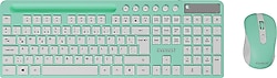 Everest KM-730 Yeşil Kablosuz Klavye Mouse Seti