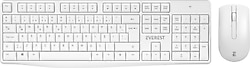 Everest KM-7500 Beyaz Kablosuz Klavye Mouse Seti