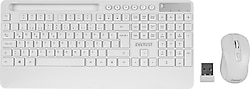 Everest KM-9676 Beyaz Kablosuz Klavye Mouse Seti