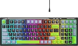 Everest Silent KB-98 Siyah-Gri-Yeşil Membrane Switch Kablolu Oyuncu Klavyesi