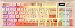 Everest Silent Pro KB-85 RGB Membrane Switch Kablolu/Kablosuz Oyuncu Klavyesi