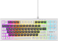 Everest Silent TKL KB-98 Membrane Switch Kablolu Oyuncu Klavyesi