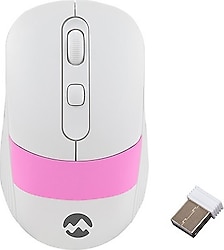 Everest SM-18 Beyaz-Pembe Optik Kablosuz Mouse