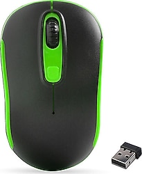 Everest SM-804 Siyah-Yeşil Optik Kablosuz Mouse