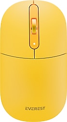 Everest SMW-384 Sarı Sessiz Optik Kablosuz Mouse