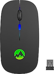 Everest SMW-710 RGB Şarjlı Optik Kablosuz Mouse